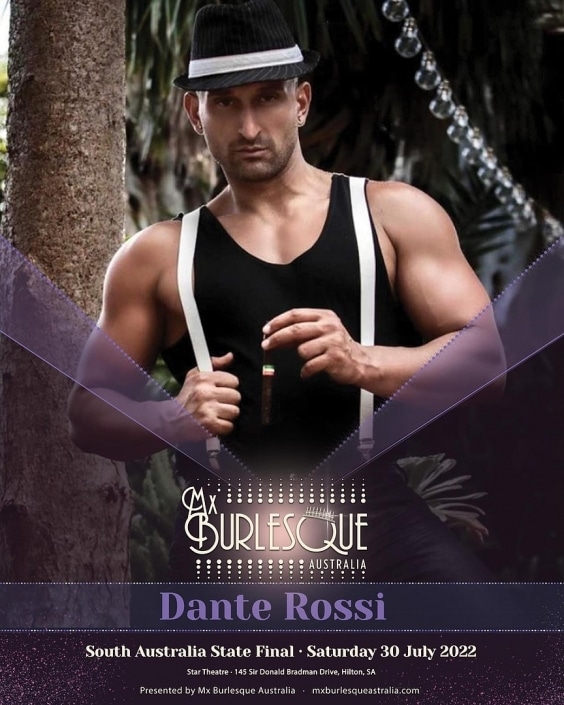@mxburlesqueaustralia @mxburlesquesa @dante_rossi_official withdrawn from the 2022 competition pageant due to injury.